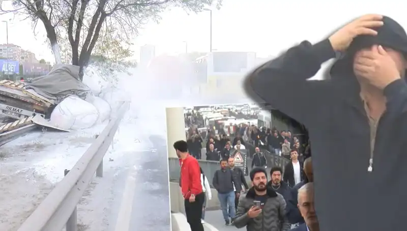 D-100 Karayolu'nda Trafiği Kilitleyen Alçı Yüklü TIR Kazası!