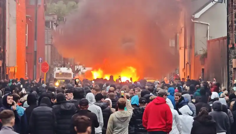 Kuzey İrlanda’da Cinsel Saldırı Protestosu: İsyan Ateşi Yükseliyor