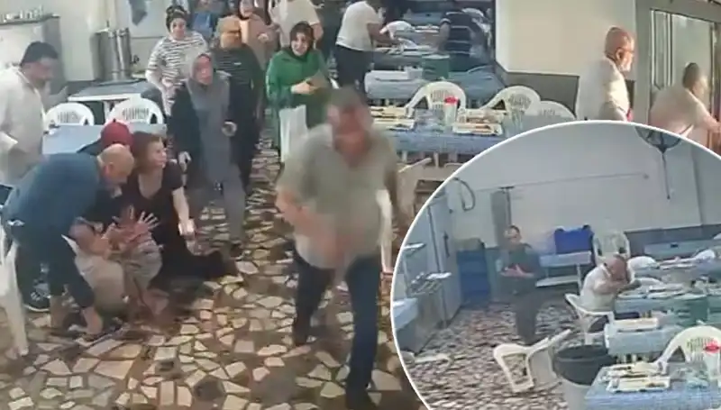 Yemekhanede Deprem Anı: Korku İçinde Kaçış ve Yemeklerini Bırakmayanlar