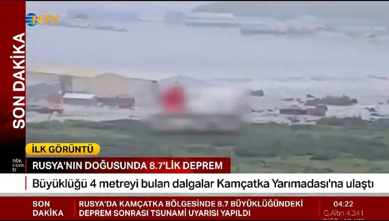 Kamçatka Kıyılarında Şoke Eden Tsunami: İlk Dalgalar Gelmeye Başladı